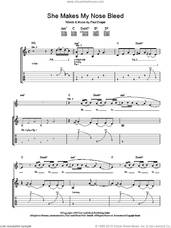 Cover icon of She Makes My Nose Bleed sheet music for guitar (tablature) by Mansun and Paul Draper, intermediate skill level
