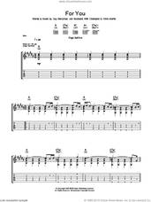 Cover icon of For You sheet music for guitar (tablature) by Coldplay, Chris Martin, Guy Berryman, Jon Buckland and Will Champion, intermediate skill level