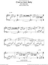 Cover icon of C'est Le Vent Betty sheet music for piano solo by Gabriel Yared, intermediate skill level