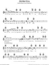 Cover icon of Old Man Emu sheet music for voice and other instruments (fake book) by John Lee Williamson, intermediate skill level