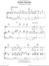 Cover icon of Broken Bicycles sheet music for voice, piano or guitar by Tom Waits, intermediate skill level