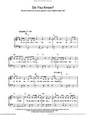 Cover icon of Do You Know? sheet music for piano solo by Enrique Inglesias, Bryan Kidd, Enrique Iglesias and Sean Garrett, easy skill level