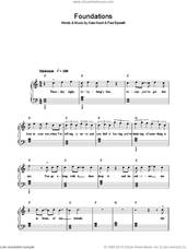 Cover icon of Foundations sheet music for piano solo by Kate Nash and Paul Epworth, easy skill level