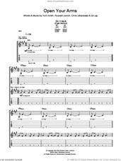 Cover icon of Open Your Arms sheet music for guitar (tablature) by Editors, Chris Urbanowicz, Ed Lay, Russell Leetch and Tom Smith, intermediate skill level