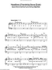 Cover icon of Headlines (Friendship Never Ends) sheet music for piano solo by The Spice Girls, Emma Bunton, Geri Halliwell, Matt Rowe, Melanie Brown, Melanie Chisholm, Richard Stannard and Victoria Beckham, easy skill level