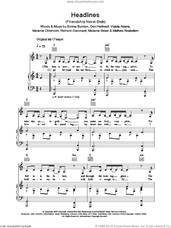 Cover icon of Headlines (Friendship Never Ends) sheet music for voice, piano or guitar by The Spice Girls, Emma Bunton, Geri Halliwell, Matthew Rowbottom, Melanie Brown, Melanie Chisholm, Richard Stannard and Victoria Adams, intermediate skill level