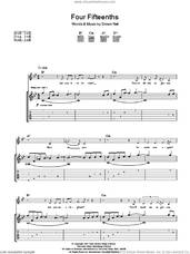 Cover icon of 4/15ths (Four Fifteenths) sheet music for guitar (tablature) by Biffy Clyro and Simon Neil, intermediate skill level