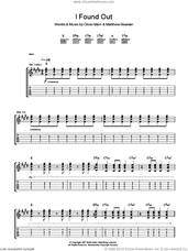 Cover icon of I Found Out sheet music for guitar (tablature) by The Pigeon Detectives, Matthew Bowman and Oliver Main, intermediate skill level