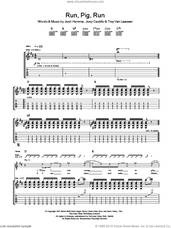 Cover icon of Run Pig Run sheet music for guitar (tablature) by Queens Of The Stone Age, Joey Castillo, Josh Homme and Troy Van Leeuwen, intermediate skill level