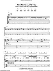 Cover icon of You Know I Love You sheet music for guitar (tablature) by The Pigeon Detectives, Matthew Bowman and Oliver Main, intermediate skill level