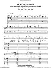 Cover icon of As Above So Below sheet music for guitar (tablature) by Klaxons, James Righton, Jamie Reynolds and Simon Taylor-Davies, intermediate skill level