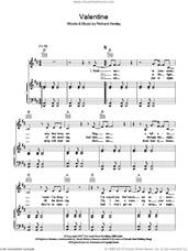 Cover icon of Valentine sheet music for voice, piano or guitar by Richard Hawley, intermediate skill level