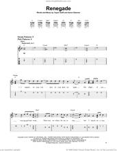 Cover icon of Renegade (feat. Taylor Swift) sheet music for guitar solo (easy tablature) by Big Red Machine, Aaron Dessner and Taylor Swift, easy guitar (easy tablature)