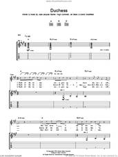 Cover icon of Duchess sheet music for guitar (tablature) by The Stranglers, David Greenfield, Hugh Cornwell, Jean-Jacques Burnel and Jet Black, intermediate skill level
