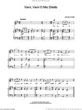 Cover icon of Vieni, Vieni O Mio Diletto sheet music for piano solo by Antonio Vivaldi, classical score, easy skill level