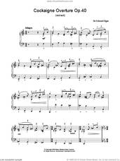 Cover icon of Cockaigne Overture Op.40 sheet music for piano solo by Edward Elgar, classical score, easy skill level