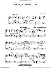 Cover icon of Cockaigne Overture Op.40 sheet music for piano solo by Edward Elgar, classical score, intermediate skill level