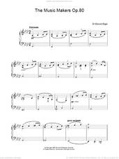 Cover icon of The Music Makers Op. 80, (easy) sheet music for piano solo by Edward Elgar, classical score, easy skill level
