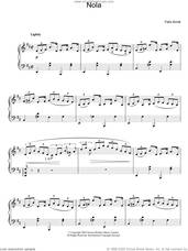 Cover icon of Nola sheet music for piano solo by Felix Arndt, intermediate skill level
