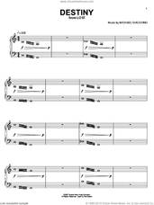 Cover icon of Destiny sheet music for piano solo by Michael Giacchino and Lost (TV Series), intermediate skill level