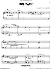 Cover icon of Solitary sheet music for piano solo by Michael Giacchino and Lost (TV Series), intermediate skill level