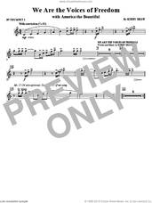 Cover icon of We Are The Voices Of Freedom (complete set of parts) sheet music for orchestra/band by Samuel Augustus Ward, Katherine Lee Bates and Kirby Shaw, intermediate skill level