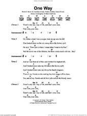 Cover icon of One Way sheet music for guitar (chords) by The Levellers, Charles Heather, Jeremy Cunningham, Jonathan Sevink, Mark Chadwick and Simon Friend, intermediate skill level