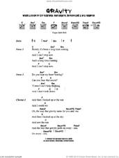 Cover icon of Gravity sheet music for guitar (chords) by Embrace, Chris Martin, Guy Berryman, Jon Buckland and Will Champion, intermediate skill level