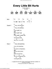 Cover icon of Every Little Bit Hurts sheet music for guitar (chords) by The Clash and Ed Cobb, intermediate skill level