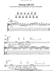 Cover icon of Strange Little Girl sheet music for guitar (tablature) by The Stranglers, David Greenfield, Hugh Cornwell, Jean-Jacques Burnel and Jet Black, intermediate skill level
