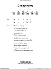 Cover icon of Cheapskates sheet music for guitar (chords) by The Clash, Joe Strummer and Mick Jones, intermediate skill level