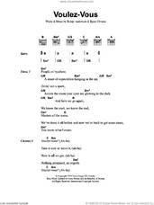 Cover icon of Voulez-Vous sheet music for guitar (chords) by ABBA, Benny Andersson, Bjorn Ulvaeus and Miscellaneous, intermediate skill level