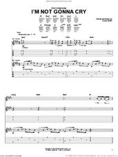 Cover icon of I'm Not Gonna Cry sheet music for guitar (tablature) by Corey Smith, intermediate skill level