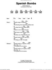 Cover icon of Spanish Bombs sheet music for guitar (chords) by The Clash, Joe Strummer and Mick Jones, intermediate skill level