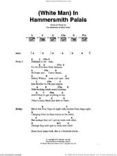Cover icon of White Man In Hammersmith Palais sheet music for guitar (chords) by The Clash, Joe Strummer and Mick Jones, intermediate skill level