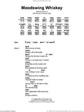 Cover icon of Moodswing Whiskey sheet music for guitar (chords) by Jeff Buckley and Michael Tighe, intermediate skill level