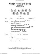 Cover icon of Malign Fiesta (No Soul) sheet music for guitar (chords) by Jeff Buckley and Gary Lucas, intermediate skill level