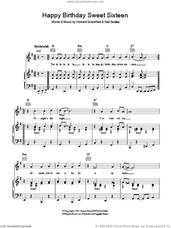 Cover icon of Happy Birthday Sweet Sixteen sheet music for voice, piano or guitar by Neil Sedaka and Howard Greenfield, intermediate skill level
