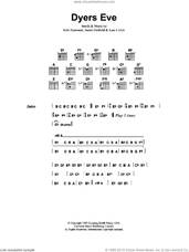 Cover icon of Dyer's Eve sheet music for guitar (chords) by Metallica, James Hetfield, Kirk Hammett and Lars Ulrich, intermediate skill level