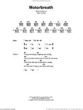Cover icon of Motorbreath sheet music for guitar (chords) by Metallica and James Hetfield, intermediate skill level