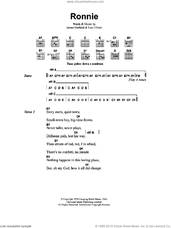 Cover icon of Ronnie sheet music for guitar (chords) by Metallica, James Hetfield and Lars Ulrich, intermediate skill level