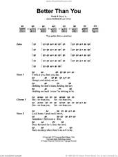 Cover icon of Better Than You sheet music for guitar (chords) by Metallica, James Hetfield and Lars Ulrich, intermediate skill level
