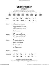 Cover icon of Shakermaker sheet music for guitar (chords) by Oasis and Noel Gallagher, intermediate skill level