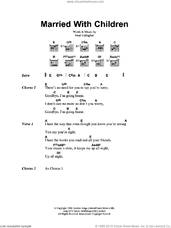 Cover icon of Married With Children sheet music for guitar (chords) by Oasis and Noel Gallagher, intermediate skill level