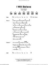 Cover icon of I Will Believe sheet music for guitar (chords) by Oasis and Noel Gallagher, intermediate skill level