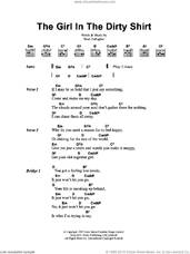 Cover icon of The Girl In The Dirty Shirt sheet music for guitar (chords) by Oasis and Noel Gallagher, intermediate skill level