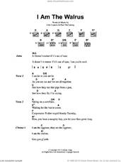Cover icon of I Am The Walrus sheet music for guitar (chords) by Oasis, The Beatles, John Lennon and Paul McCartney, intermediate skill level