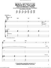 Cover icon of Before It's Too Late (Sam And Mikaela's Theme) sheet music for guitar (tablature) by Goo Goo Dolls and John Rzeznik, intermediate skill level