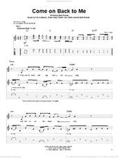 Cover icon of Come On Back To Me sheet music for guitar (tablature, play-along) by Third Day, Brad Avery, David Carr, Mac Powell, Mark Lee and Tai Anderson, intermediate skill level