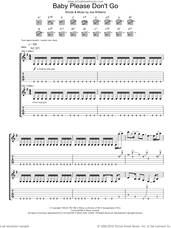 Cover icon of Baby, Please Don't Go sheet music for guitar (tablature) by AC/DC and Joe Williams, intermediate skill level